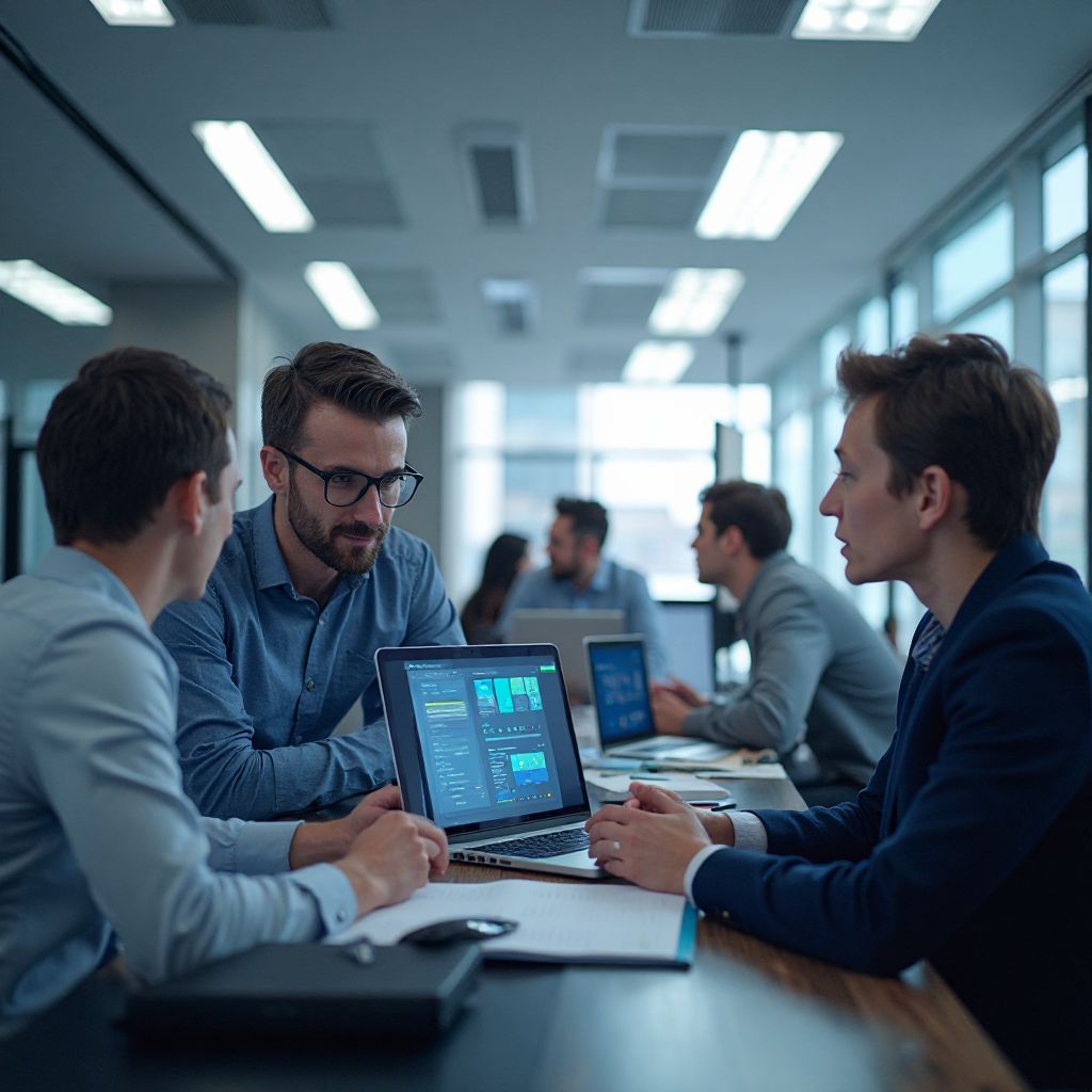 Team che lavora su progetti AI innovativi